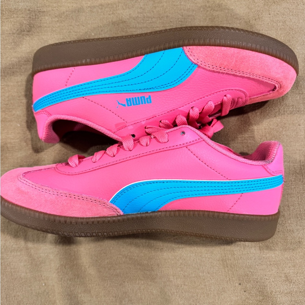 Puma Vibrant Pink and Blue Trainers